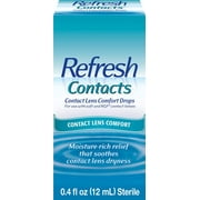 Refresh Contacts Contact Lens Comfort Eye Drops, 0.4 fl oz (12mL) Sterile, 1 Pack