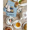 thumbnail image 4 of Easter Eggs Kitchen Dish Towels for Drying Dishes Set of 2, Rabbit Spring Botanical Wildflowers Bunny Blue Waffle Weave Microfiber Hand Tea Bathroom Towels Quick Dry & Absorbent Towel 15.7x23.6, 4 of 7
