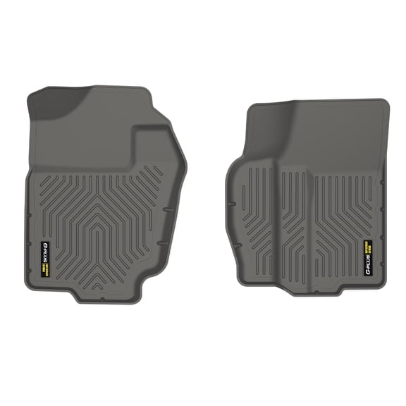 TPE Front Floor Mats Liner Gray Fit For 1994-2002 Ram 1500 2500 3500 All Weather