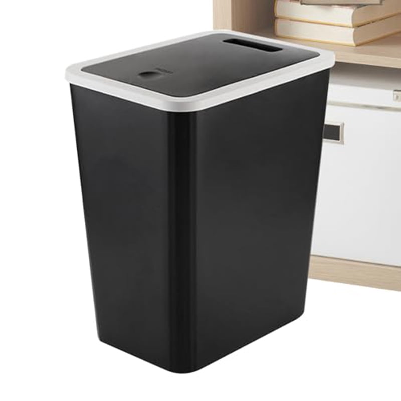 Bathroom Trash Can Garbage Can With Lid Trash Bin Large Capacity For Kitchen Bedroom Living Room Toilet Trash Can