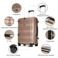 thumbnail image 3 of Ginza Travel 2 Piece Expandable Luggage Sets PP Hardshell Hardside TSA Lock Lightweight Durable Spinner Wheels Suitcase,Rose Gold,20"/29", 3 of 10