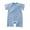 Light Blue, variant on LIIPEE Boys Girls Onesie Summer Comfort Ribbed Short Sleeve Solid Color Round Neck Button Down With Pocket Romper Girls Breathable Daily One-Pieces,Beige,0-3 Months