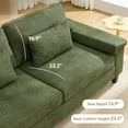 thumbnail image 2 of 79" Modern Deep Seat Sofa for Living Room with Adjustable Armrests & USB/Type-C Charging Ports ,3-Seater Loveseat for Apartment, Home Office, 2 of 8