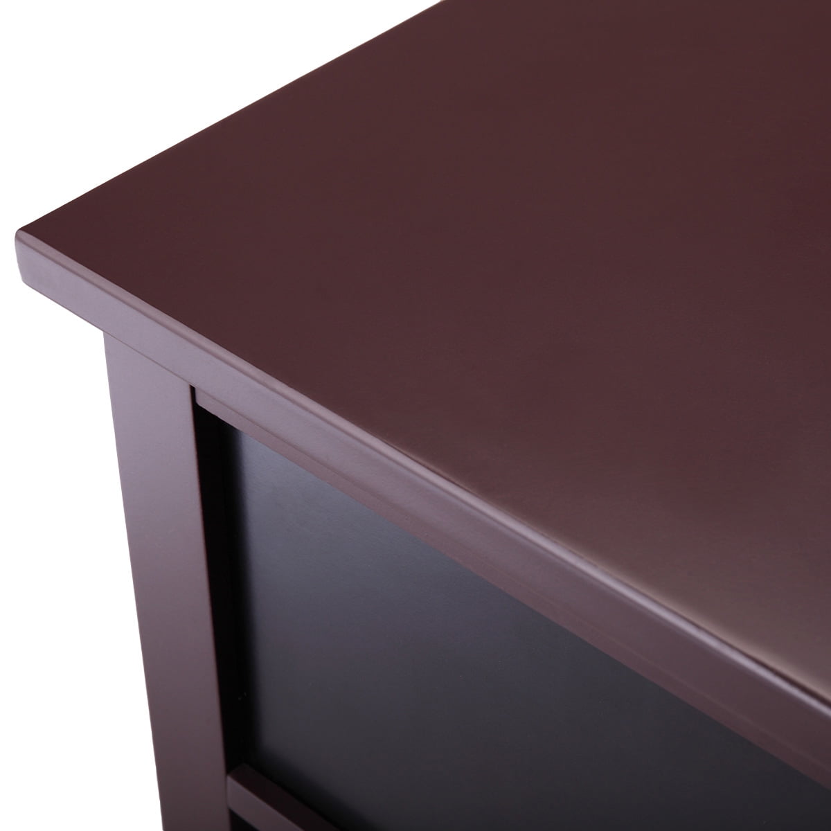 Hommoo End Table with Drawer (Set of 2), Brown Hommoo End Table with Drawer (Set of 2), Brown