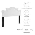 thumbnail image 5 of Headboard, King California Size, White, Velvet, Modern Contemporary Mid-Century French Country, Mid Century Bedroom Master Guest Suite Room, 5 of 9