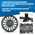 thumbnail image 3 of 4 Pack 15" Universal Hubcap,Wheel Rims Cover Hubcaps,Snap on Car Truck SUV,ABS&PC Material(Black Lacquer), 3 of 7