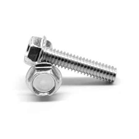 

#10-24 x 1 (FT) Coarse Thread Machine Screw Hex Washer Head Low Carbon Steel Zinc Plated Pk 2250
