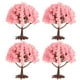 thumbnail image 1 of 4 piezas de árboles de flores artificiales, cerezos en flor, decoración, cerezo en flor en miniatura, modelo de simulación de cerezo en flor en miniatura., 1 of 7