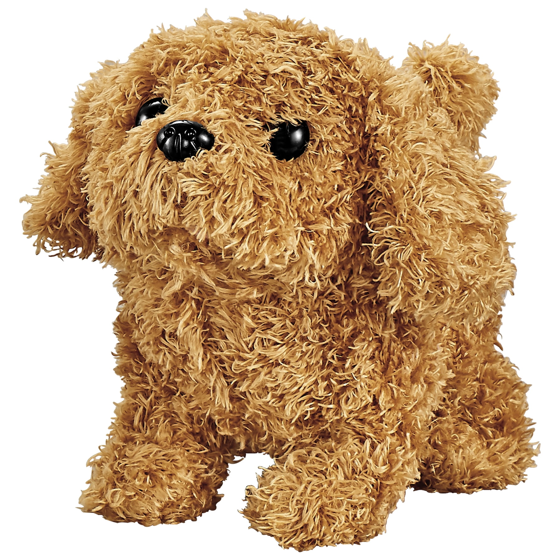 GPX Plush Battery Powered Toy Dog, GT10DOGBR, Shaggy Brown Electronic Pet