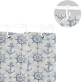 thumbnail image 5 of FREEAMG Anchor Shower Curtain with Hooks, Waterproof Washable Fabric Shower Curtain for Bathroom Bathtub Decor, 60"x 72", 5 of 6