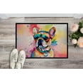 thumbnail image 3 of Carolines Treasures DAC2506MAT 0.15 x 18 x 27 in. French Bulldog Hippie Dawg Doormat, 3 of 6