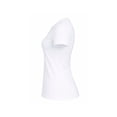thumbnail image 3 of Knite Paquete 4 Playeras Mujer Algodon Basica Casual Blanca Cuello Redondo, 3 of 6