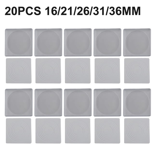 20 Pcs Étui pour Capsule de Pièces Plastique Transparent Carré Capsules de Pièces Organisateur de Collection de Pièces Boîte de Rangement Porte-Médailles Rangement