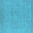 thumbnail image 1 of Ahgly Company Indoor Square Oriental Light Blue Industrial Area Rugs, 8' Square, 1 of 4