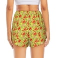 thumbnail image 2 of Lsque Crab Lobster Printed Women's Running Shorts with Liner Pockets,Elastic Quick Dry Workout Athletic Gym Yoga Shorts,Womens High Waist Shorts-Large, 2 of 9