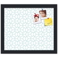thumbnail image 2 of PinPix 14x12 Custom Cork Bulletin Board Modeco Hex Aqua Poster Board Has a Fabric Style Canvas Finish, Framed in Modeco Hex Aqua, by ArtToFrames (PinPix-1540), 2 of 5