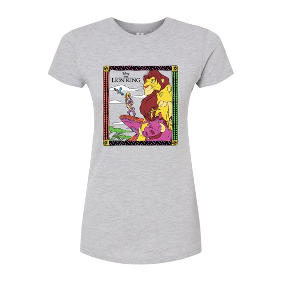 Disney - The Lion King - Lk Chracter Group Movie Logo - Juniors Fitted Graphic T-Shirt