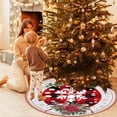 thumbnail image 6 of Dmlowu Christmas Tree Skirt - 35"/90cm Non Slip Wrink Proof Xmas Tree Skirt for Holiday Party Christmas Decorations, White Round Exquisite Christmas Tree Skirts, 6 of 7