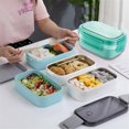 thumbnail image 4 of Student Lunch Box Children's Sealed Fruit Box Box Office Workers Microwave Lunch Box Food Box Work Microwave Oven Heating Lunch Box round Dining Set Table And 4 Chairs, 4 of 5