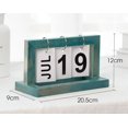 thumbnail image 3 of Calendario perpetuo de madera vintage, calendario plegable de madera H, 3 of 5