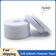 thumbnail image 1 of 5m/roll White Cable Ties Reusable Loop Bundle Self Adhesive Nylon Strap Organizer Clip Wire Holder Management Fastening Tape DIY width 25mm 8 rolls, 1 of 5