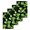 Black Green, variant on St. Patrick's Day Kitchen Dish Towels for Drying Dishes Set of 4, Watercolor Shamrock Polka Dots Light Green Waffle Weave Microfiber Hand Tea Bathroom Towels Quick Dry & Absorbent Towel 15.7x23.6
