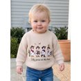 thumbnail image 6 of RUINIXCW Toddler Baby Girl Boy Silly Goose Sweater Outfit Newborn Infant Fall Winter Knit Sweaters Kids Goose Embroidery Long Sleeve Jumper Pullovers, 6 of 10