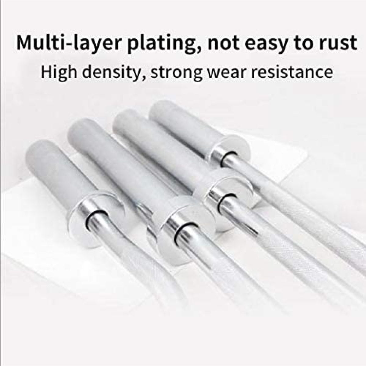 4Ft Olympic Curl Barbell   Solid Chrome Weight Bar for 2" Olympic Plates  Home Gym Weightlifting & Fitness Training
