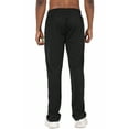 thumbnail image 3 of Tyhengta Mens Pants Athletic Open Bottom Running Pants Mesh Mens Sweatpants with Pockets Black S, 3 of 9