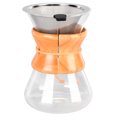 thumbnail image 4 of Cafetière à Verser Cafetière à Verser Cafetière en Verre Bouilloire à Verser Cafetière Design Simple et Résistance à la Chaleur avec Filtre à Café en Acier Inoxydable pour Café, 4 of 8