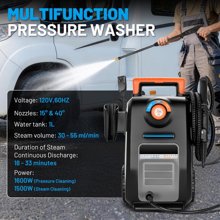 SPBTAR 2-in-1 Pressure Washer, 3000PSI 2GPM High Pressure Cleaner