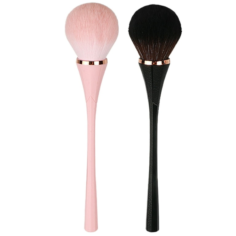 Grofry Loose Powder Brush Plastic Handle Professional Makeup Tool  Foundation Blush Brush Make Up Brush for Facial Makeup ,Pink