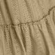 thumbnail image 2 of TaTaai Women's Elastic Waist Pleated Skirt Solid Color High Waist Casual Midi Skirt with Ruffle Hem Lined Chiffon A-Line Summer Gift, 2 of 6
