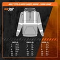 thumbnail image 7 of SafetyShirtz SS360º Stealth Nightfall Camo Hi Vis Hoodie for Men - Heavy-Duty Polyester with Soft Combed Fleece Interior - Type-O - Meets ANSI/ISEA 107-2020, Black - X-Large, 7 of 7