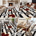 thumbnail image 5 of Large Area Rugs for Living Room Bedroom, Valentine's Day 8'x10' Rug Washable Carpet Runner Indoor Outdoor, Love Heart Leopard Dots Retro Stripes Non Slip Floor Mats Rug for Kitchen, Patio, 5 of 8