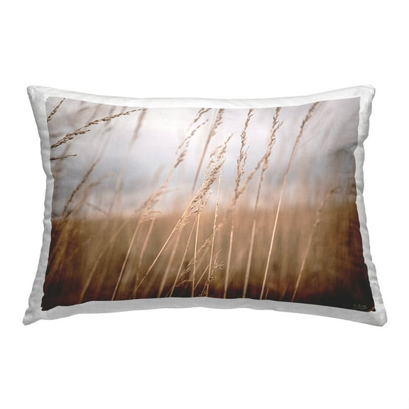 Stupell Industries Rural Wheat Close Up Decorative Printed Throw Pillow, 14 x 20