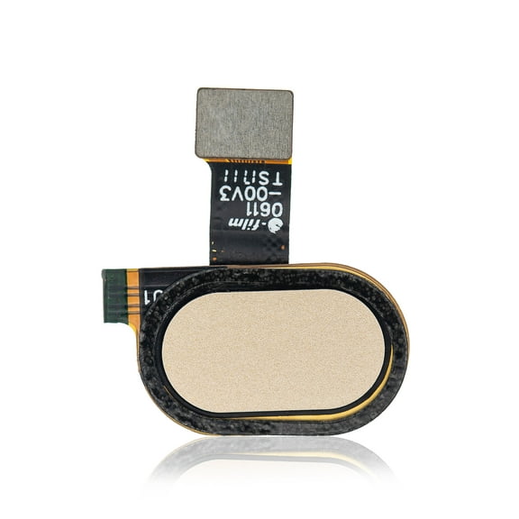 Replacement Home Button With Flex Cable Compatible For Motorola Moto E4 (XT1763 / 2017) / E4 Plus (XT1774 / 2017) (Gold)