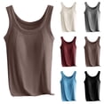 thumbnail image 1 of Camisole Chic à Sequins pour Femmes, avec Coussin de Poitrine Intégré et Col Rond, Tissu en Polyester Ultra-Doux, Manches Longues Coupe Régulière, Conçue pour Superposer sous les Débardeurs Ou Usage Quotidien Décontracté, 1 of 9