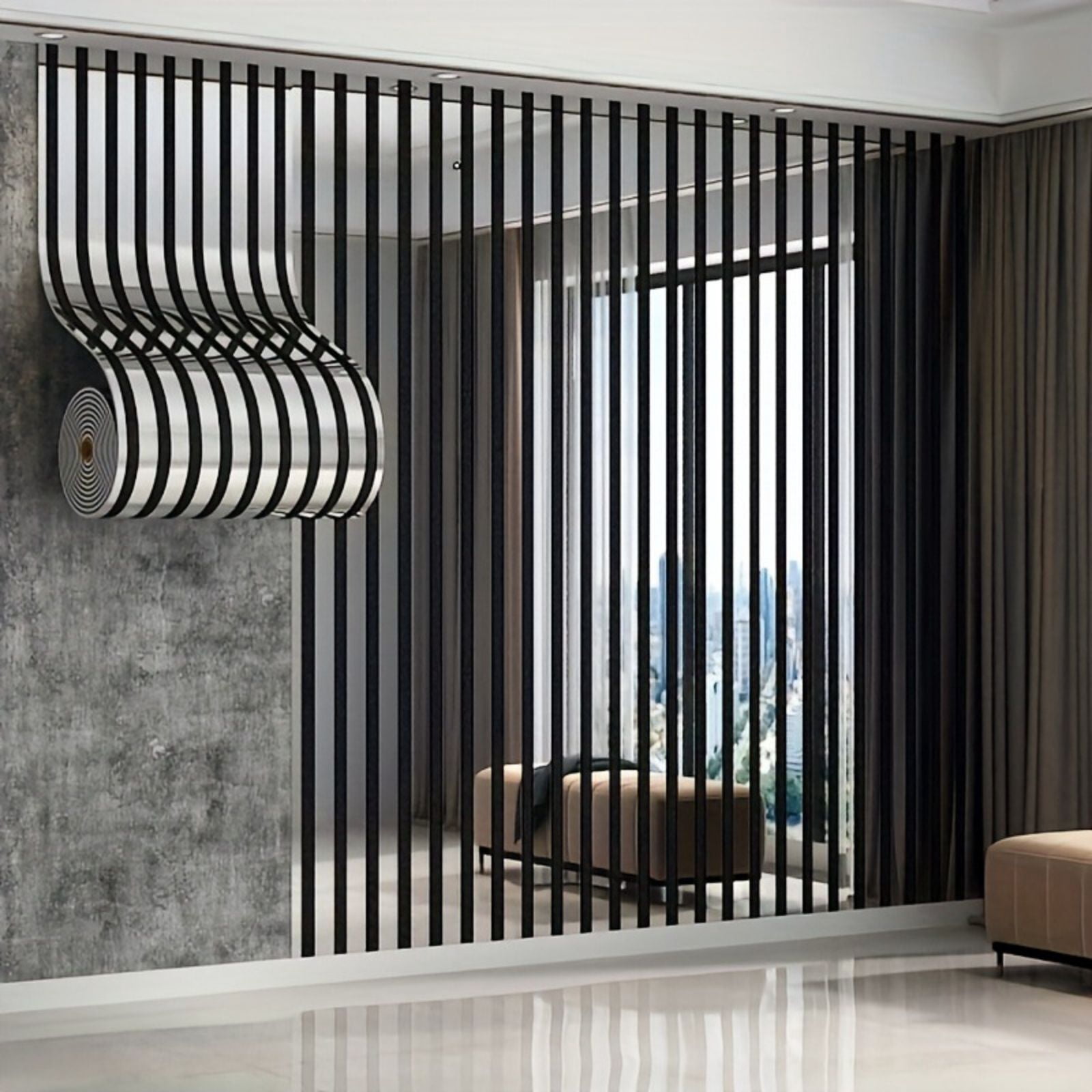 75*118 Inch Self-Adhesive Mirror Grille Wall Sticker, Luxury Reflective Peel and Stick Tile Wallpaper, Glue-Free Self-Adhesive Wall Decor