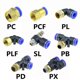 thumbnail image 1 of Pneumatic Quick Release Fitting Connector 6mm 8mm 10mm 12mm OD Hose Tube to 1/8 1/4 3/8 1/2 Thread Air Compressor Joint Coupler, 1 of 5