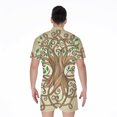 thumbnail image 2 of Tree Of Life Celtic Symbol Short Sleeve Men'S Rompers, Irish St. Patrick'S Day Casual Summer Jumpsuits Outfit, 2 of 4