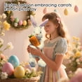 thumbnail image 3 of KUAZOU Easter Bunny Tree Topper Decorations,Stuffed Easter Bunny,Spring Plush Rabbit Hugged Carrot for Tree Basket Stuffers Holiday Home Party Supplies Decor White-10", 3 of 5