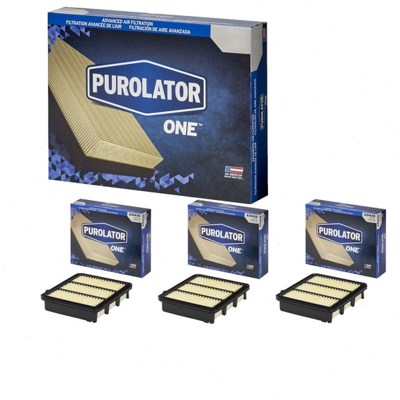 3 pc Purolator ONE A31435 Air Filters for Intake Inlet Manifold Fuel Delivery Filters