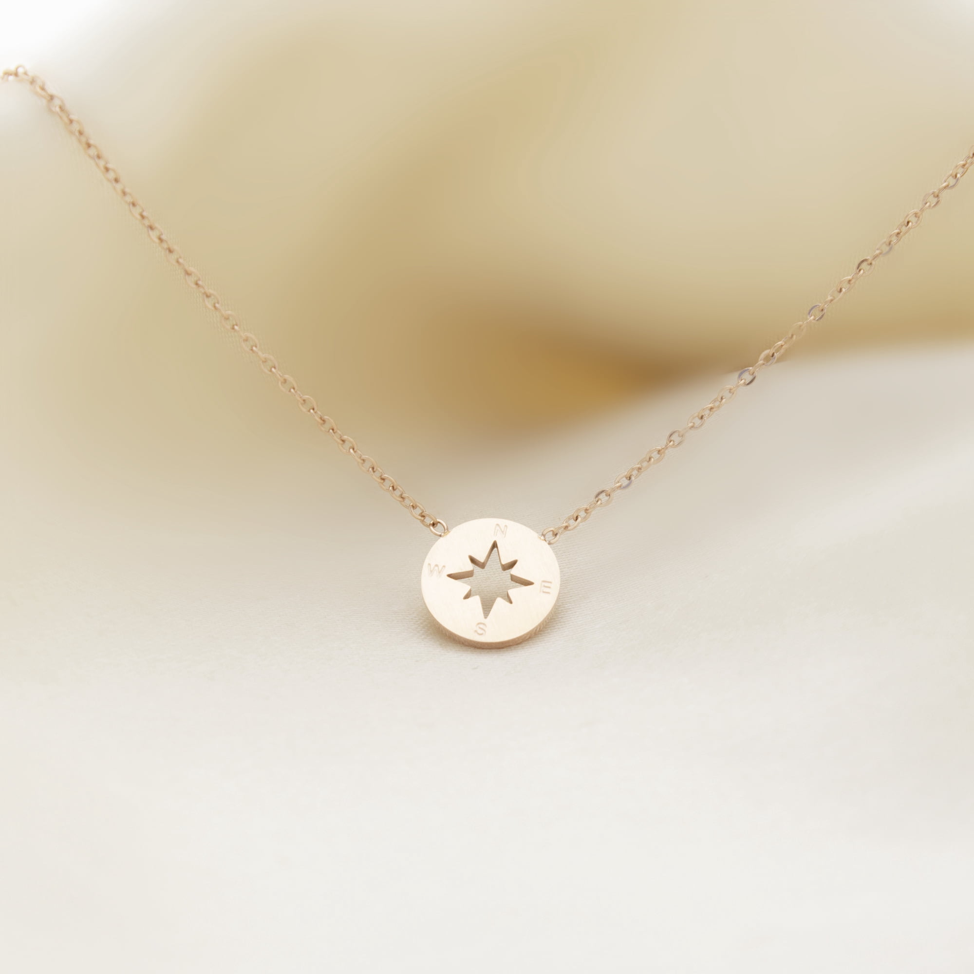 Anavia Graduation Gift for Her - High School | College Graduation Gift - 2021 Graduation Gifts for Daughter - Stainless Steel Compass Necklace