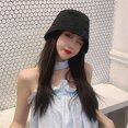 thumbnail image 3 of Women Outdoor Sun Protection Chiffon Thin Style Fisherman Hat Basin Hat Bucket Hat Beach Cap BLACK, 3 of 8
