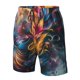 thumbnail image 4 of Fotbe Vibrant Rooster Painting Trajes de Baño Estampados para Hombre, Shorts de Verano de Secado Rápido, Ropa de Playa, Bañadores-X-Large, 4 of 6