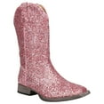 thumbnail image 2 of Roper Girls Glitter Galore Square Toe Cowboy   Mid Calf Boots, 2 of 5