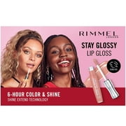 Rimmel Stay Glossy Lip Gloss, Pink About It 450, 0.18 fl oz