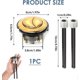 thumbnail image 2 of Botón pulsador de doble descarga para inodoro de 38 mm, botones de descarga de inodoro con cisterna dorada universal, repuesto estándar, accesorios para tanque de agua de inodoro de baño, 2 of 5