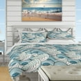 thumbnail image 4 of Designart 'Great Wave inspiration' Coastal Pattern Duvet Cover Set, 4 of 4